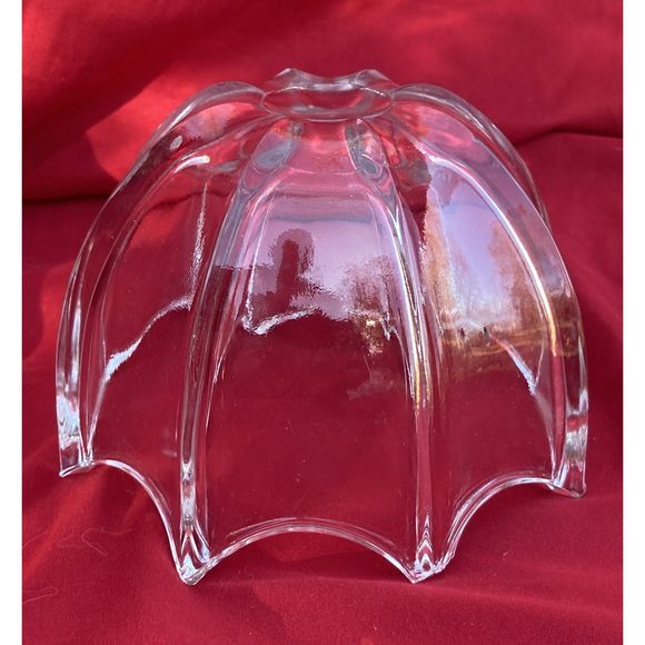 Vintage Indiana Glass Heavy Clear Glass Umbrella Parasol Candy Dish/Nut Bowl MCM - Picture 3 of 7